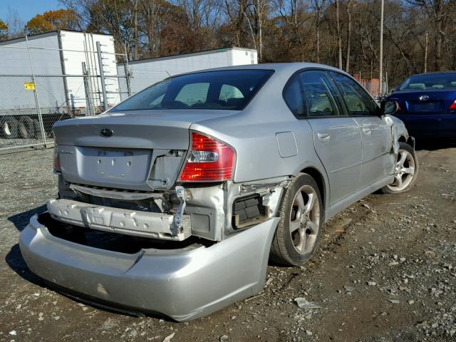 4S3BL626867210527 - 2006 SUBARU LEGACY 2.5 SILVER photo 4