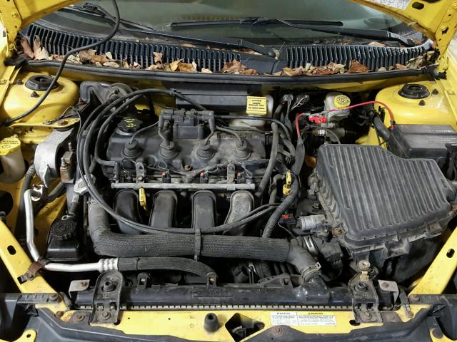 1B3ES56C64D639756 - 2004 DODGE NEON SXT YELLOW photo 7