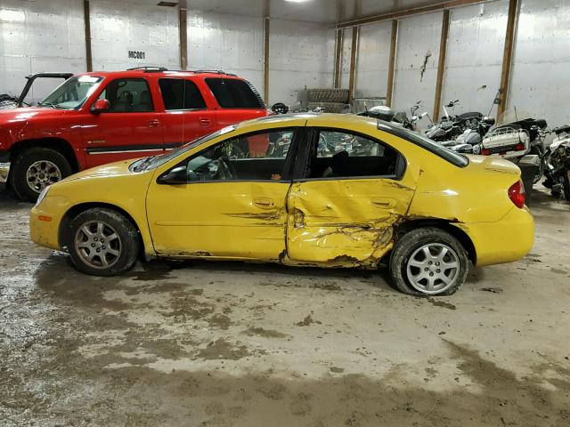 1B3ES56C64D639756 - 2004 DODGE NEON SXT YELLOW photo 9