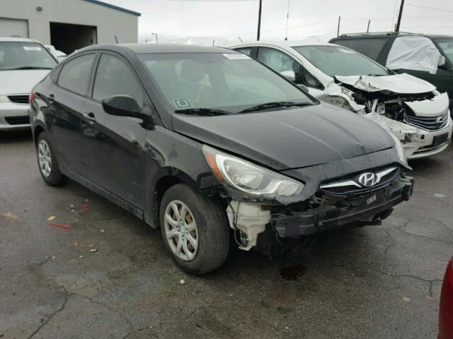 KMHCT4AE3CU043181 - 2012 HYUNDAI ACCENT GLS BLACK photo 1