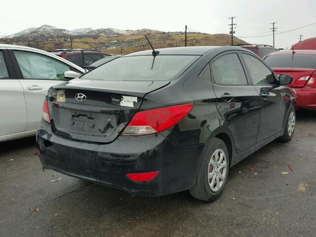 KMHCT4AE3CU043181 - 2012 HYUNDAI ACCENT GLS BLACK photo 4