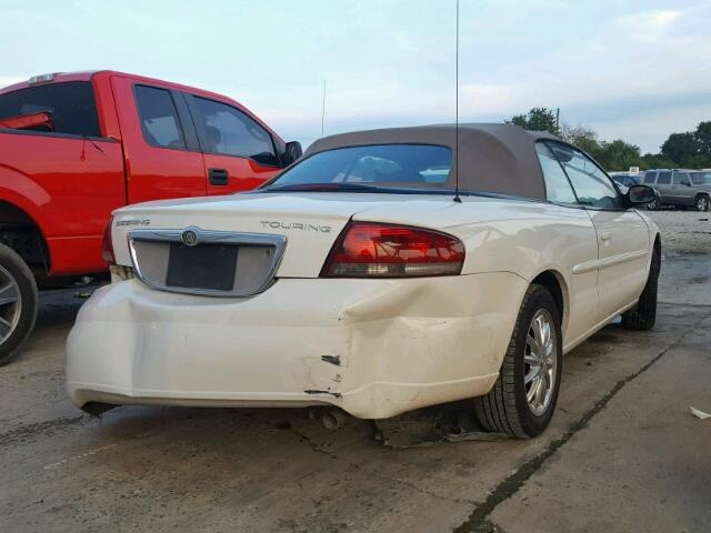 1C3EL55R54N398708 - 2004 CHRYSLER SEBRING LX WHITE photo 4