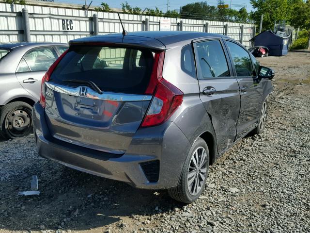 JHMGK5H76HS014099 - 2017 HONDA FIT EX GRAY photo 4