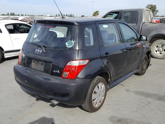 JTKKT604365007907 - 2006 TOYOTA SCION XA BLACK photo 4