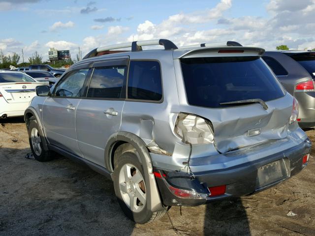 JA4LX41F84U030892 - 2004 MITSUBISHI OUTLANDER SILVER photo 3