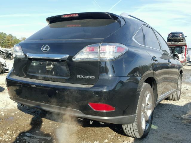 2T2ZK1BA2CC082526 - 2012 LEXUS RX 350 BLACK photo 4