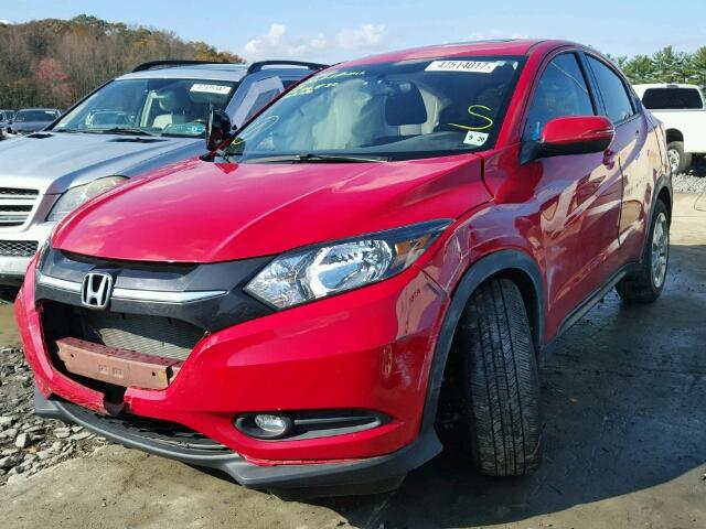 3CZRU6H57GM717530 - 2016 HONDA HR-V EX RED photo 2