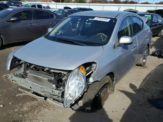 3N1CN7AP9CL847953 - 2012 NISSAN VERSA S SILVER photo 2