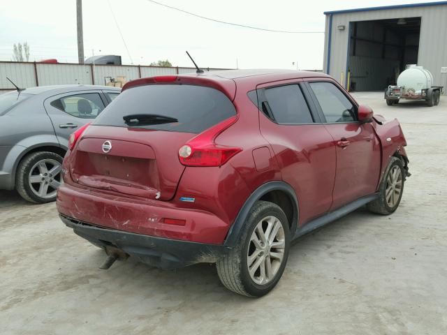 JN8AF5MR3DT220511 - 2013 NISSAN JUKE S RED photo 4