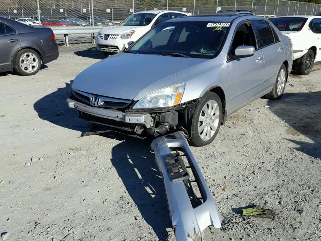 1HGCM665X6A003855 - 2006 HONDA ACCORD EX SILVER photo 2