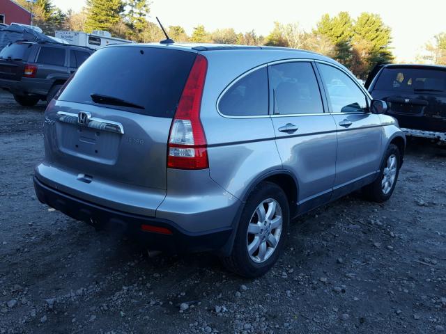 JHLRE48788C073275 - 2008 HONDA CR-V EXL SILVER photo 4