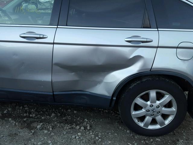 JHLRE48788C073275 - 2008 HONDA CR-V EXL SILVER photo 9