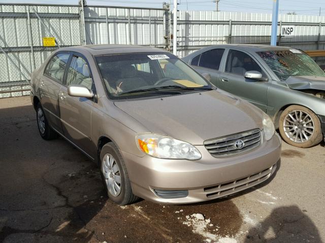 1NXBR38E24Z295905 - 2004 TOYOTA COROLLA CE TAN photo 1