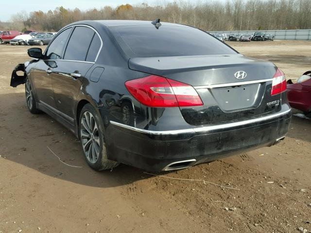 KMHGC4DH1EU260450 - 2014 HYUNDAI GENESIS 5. BLACK photo 3