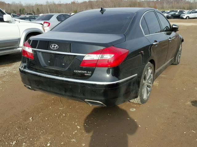 KMHGC4DH1EU260450 - 2014 HYUNDAI GENESIS 5. BLACK photo 4