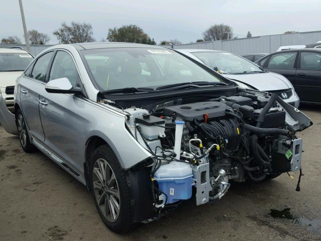 5NPE34AF9GH321281 - 2016 HYUNDAI SONATA SPO SILVER photo 1