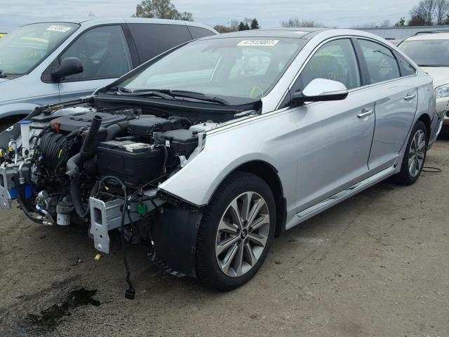 5NPE34AF9GH321281 - 2016 HYUNDAI SONATA SPO SILVER photo 2