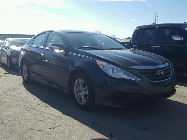 5NPEB4AC4EH920255 - 2014 HYUNDAI SONATA GLS BLUE photo 1