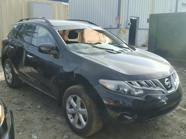 JN8AZ18U89W105794 - 2009 NISSAN MURANO S BLACK photo 1