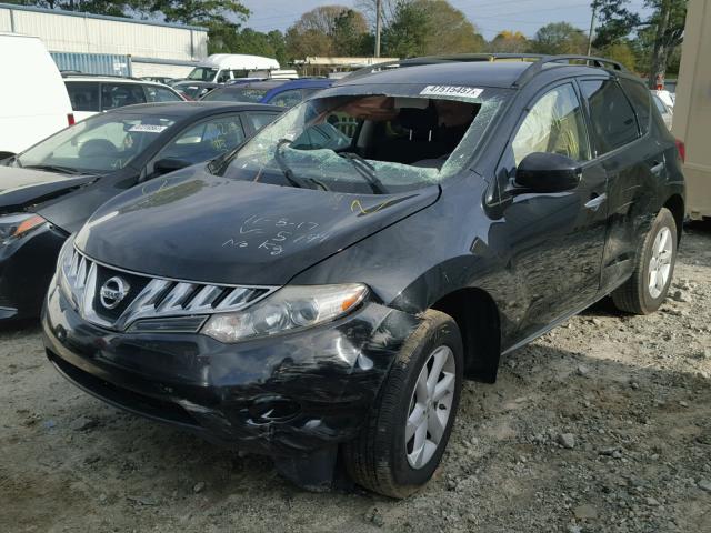 JN8AZ18U89W105794 - 2009 NISSAN MURANO S BLACK photo 2