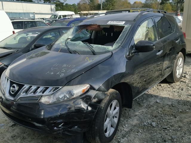 JN8AZ18U89W105794 - 2009 NISSAN MURANO S BLACK photo 9