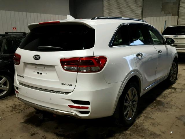 5XYPKDA5XHG243931 - 2017 KIA SORENTO SX WHITE photo 4