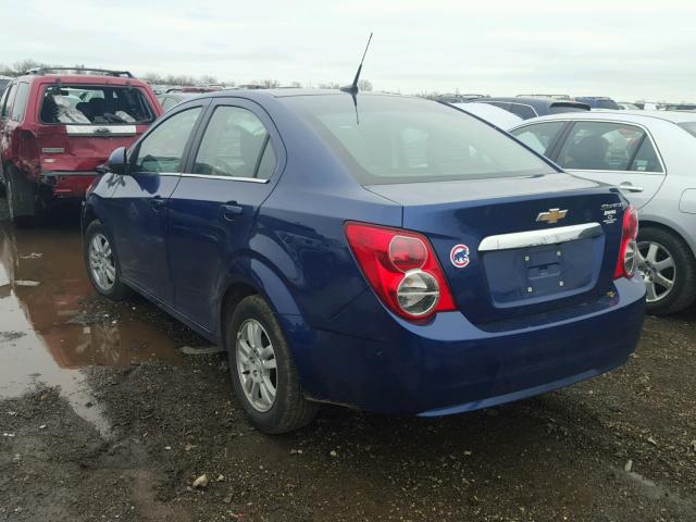 1G1JC5SH4E4153968 - 2014 CHEVROLET SONIC LT BLUE photo 3