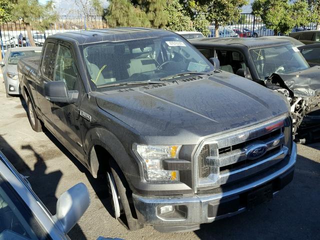 1FTEX1CP0FKD36700 - 2015 FORD F150 SUPER GRAY photo 1