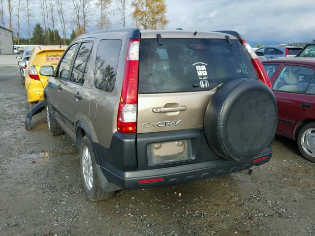 JHLRD78836C033289 - 2006 HONDA CR-V EX TAN photo 3