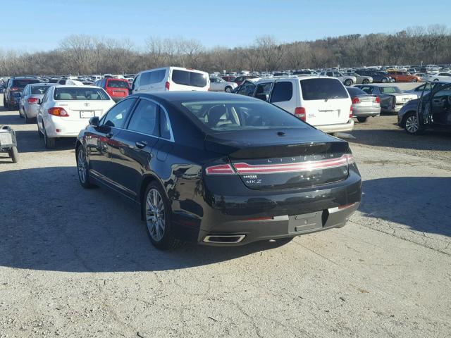 3LN6L2GK5DR817664 - 2013 LINCOLN MKZ BLACK photo 3