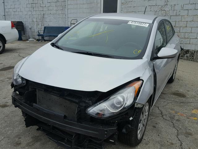 KMHD35LH4HU353672 - 2017 HYUNDAI ELANTRA GT SILVER photo 2