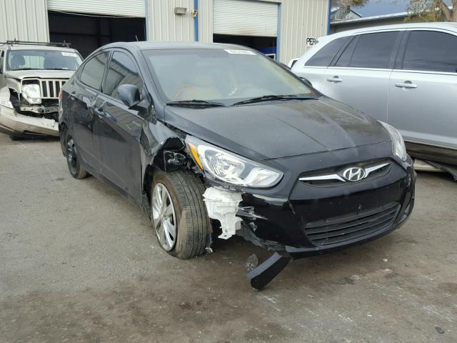 KMHCU4AE1DU447014 - 2013 HYUNDAI ACCENT GLS BLACK photo 1