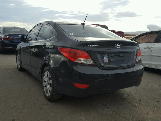 KMHCU4AE1DU447014 - 2013 HYUNDAI ACCENT GLS BLACK photo 3