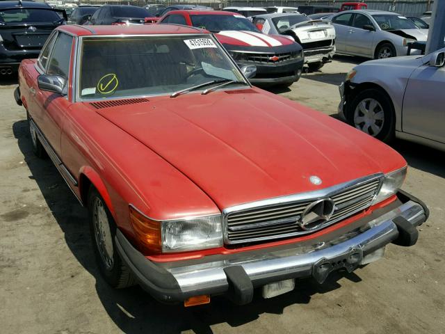 WDBBA48D6KA095051 - 1989 MERCEDES-BENZ 560 SL RED photo 1