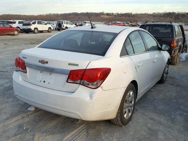 1G1PC5SH1C7347475 - 2012 CHEVROLET CRUZE LS WHITE photo 4