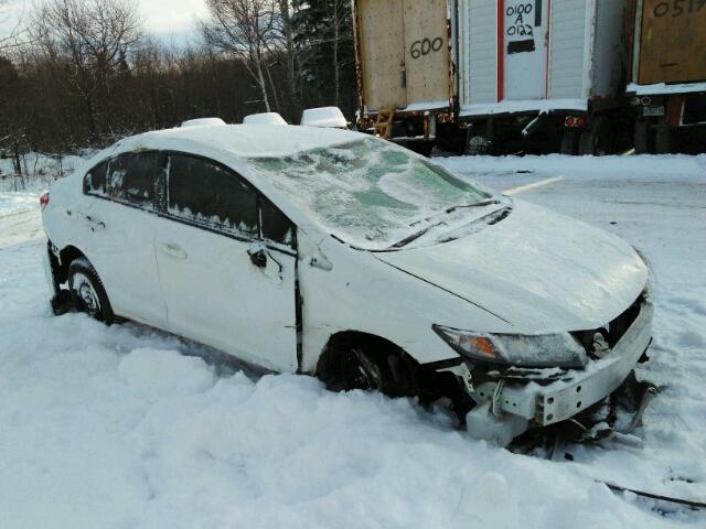 2HGFB2E49DH034162 - 2013 HONDA CIVIC LX WHITE photo 1