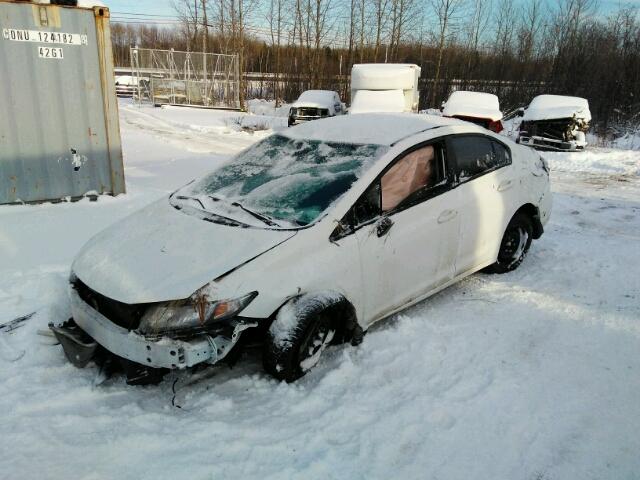 2HGFB2E49DH034162 - 2013 HONDA CIVIC LX WHITE photo 2