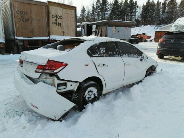 2HGFB2E49DH034162 - 2013 HONDA CIVIC LX WHITE photo 4