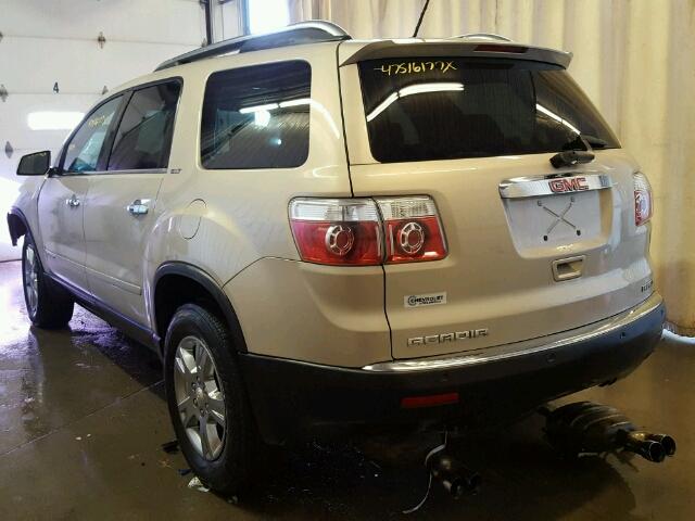 1GKEV33707J121539 - 2007 GMC ACADIA SLT TAN photo 3