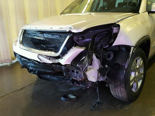 1GKEV33707J121539 - 2007 GMC ACADIA SLT თაფლისფერი ფოტო 9