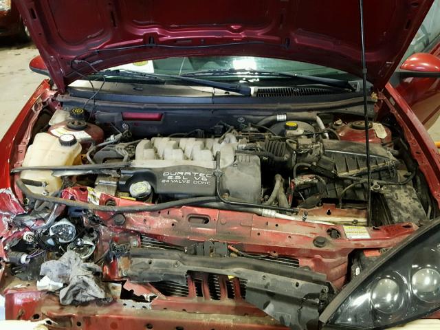 1ZWFT61L7Y5630098 - 2000 MERCURY COUGAR V6 RED photo 7