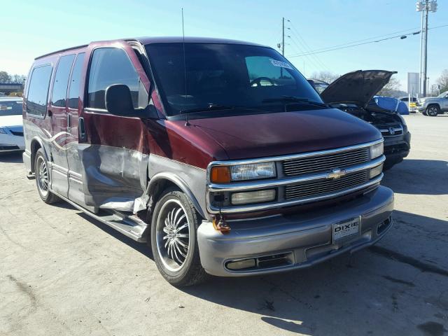 1GBFG15R321225484 - 2002 CHEVROLET EXPRESS G1 MAROON photo 1