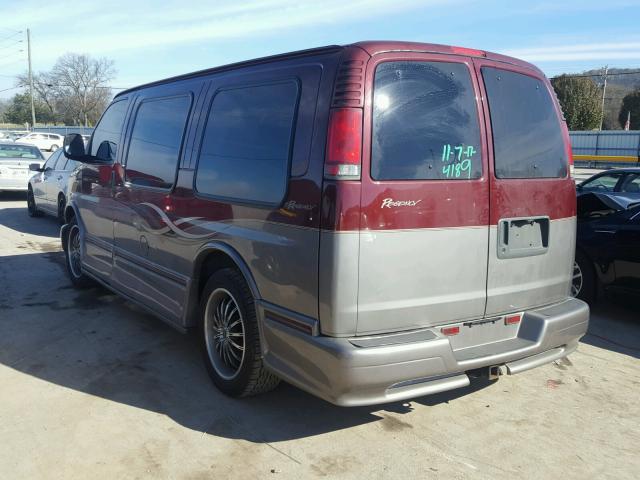 1GBFG15R321225484 - 2002 CHEVROLET EXPRESS G1 MAROON photo 3