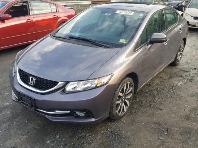 2HGFB2F98EH532137 - 2014 HONDA CIVIC EXL 灰色 照片 2