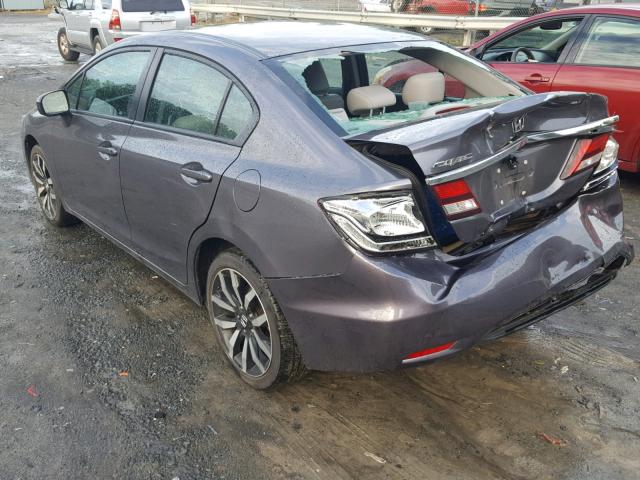 2HGFB2F98EH532137 - 2014 HONDA CIVIC EXL 灰色 照片 3