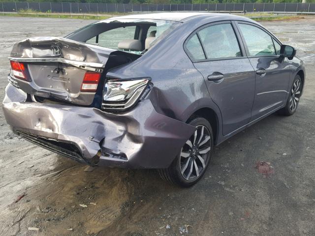 2HGFB2F98EH532137 - 2014 HONDA CIVIC EXL 灰色 照片 4
