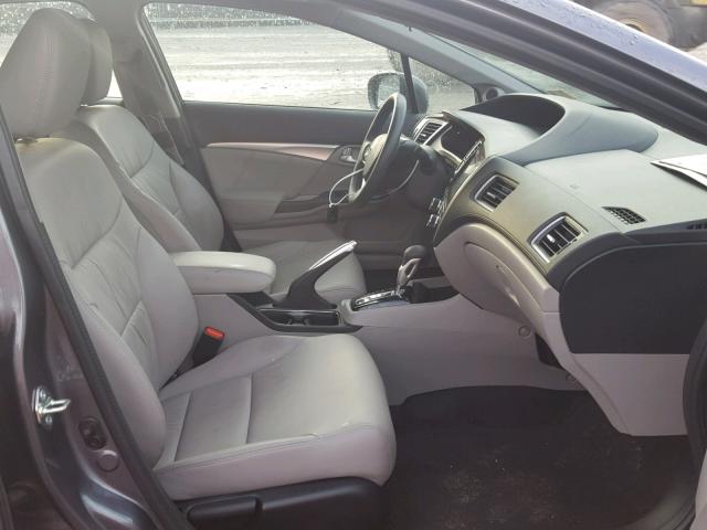 2HGFB2F98EH532137 - 2014 HONDA CIVIC EXL 灰色 照片 5