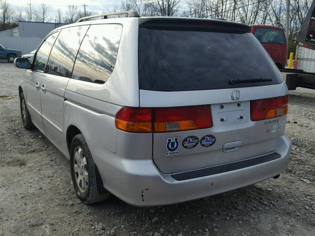 5FNRL180X4B117438 - 2004 HONDA ODYSSEY EX SILVER photo 3