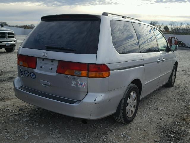 5FNRL180X4B117438 - 2004 HONDA ODYSSEY EX SILVER photo 4