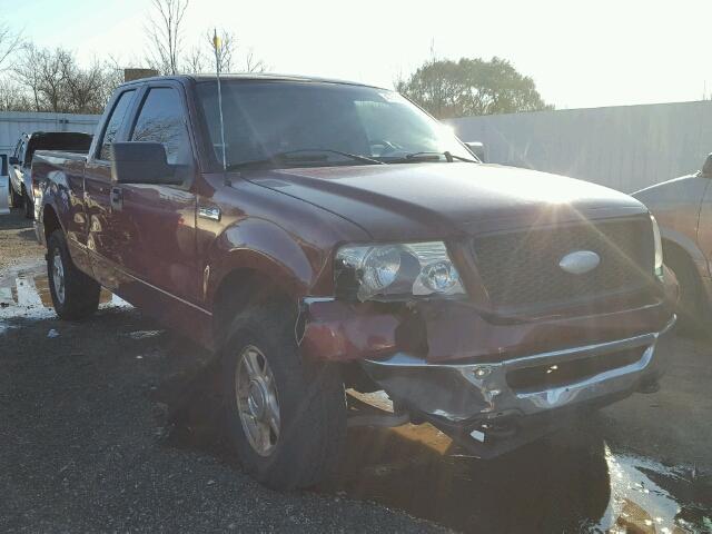 1FTPX14V96KC21860 - 2006 FORD F150 BURGUNDY photo 1